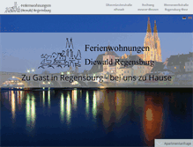 Tablet Screenshot of diewald-regensburg.de